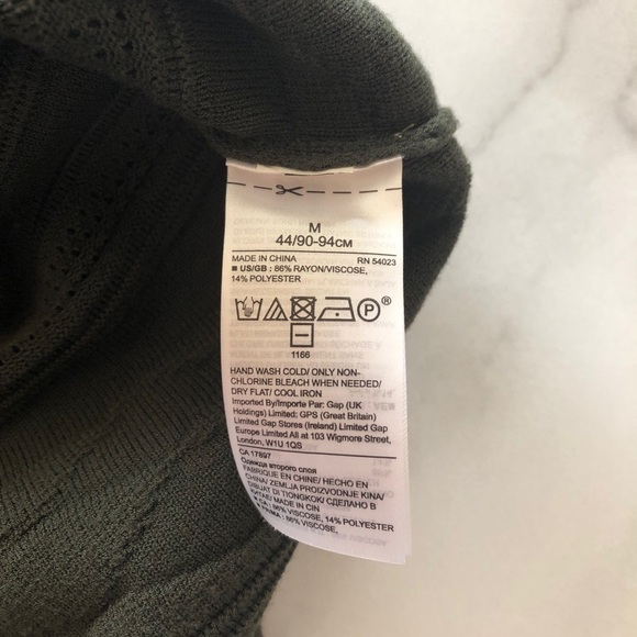 Banana Republic Mixed Stitch Shell Tank Top Green - Picture 7 of 8